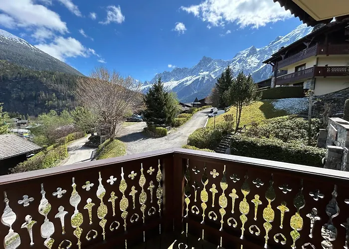 Les Houches Vue Magnifique Avec Piscine,Pied Des Pistes De Ski,Garage